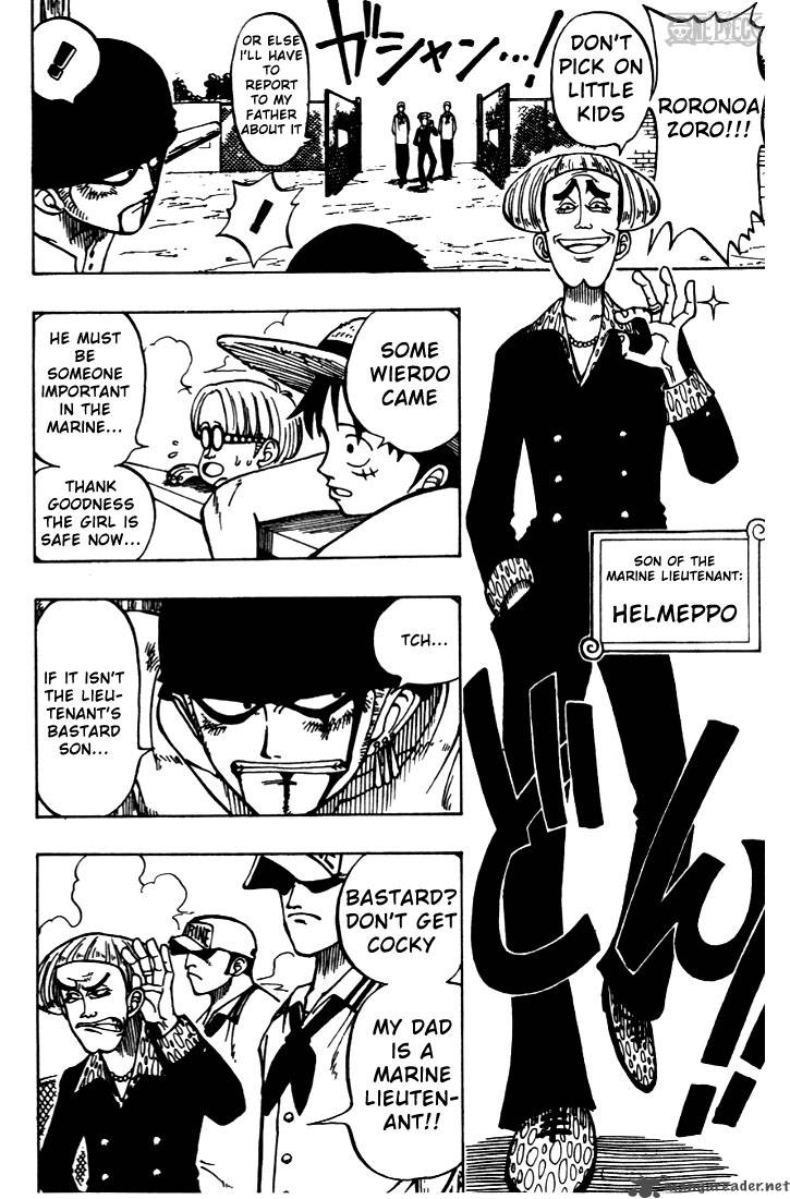 One Piece Chapter 3 page 12 - Chapter 3: Introducing Pirate Hunter Zoro