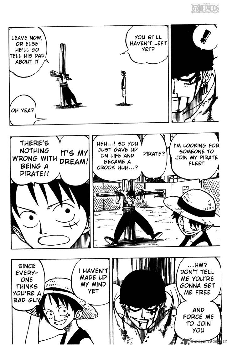 One Piece Chapter 3 page 16 - Chapter 3: Introducing Pirate Hunter Zoro