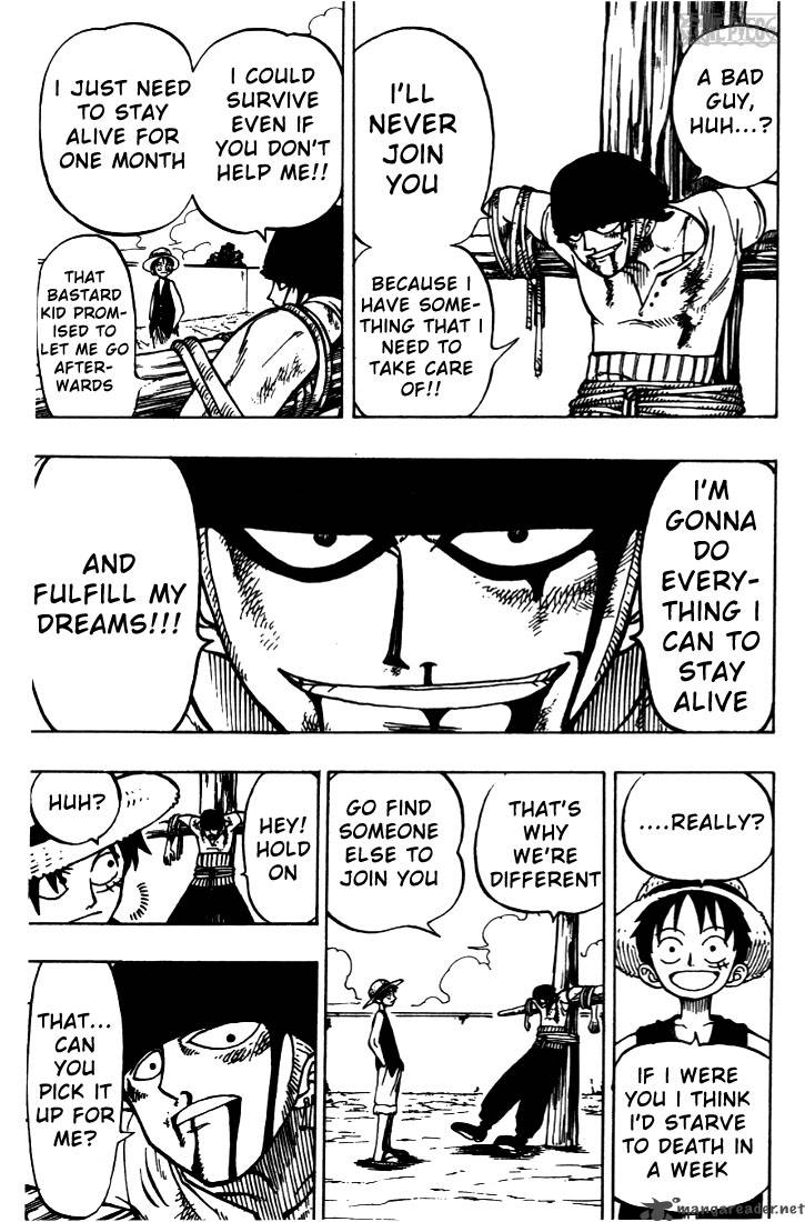One Piece Chapter 3 page 17 - Chapter 3: Introducing Pirate Hunter Zoro