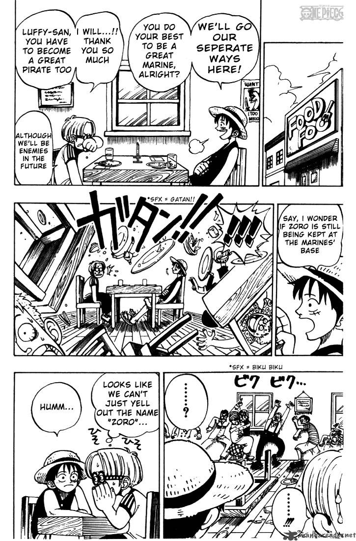 One Piece Chapter 3 page 4 - Chapter 3: Introducing Pirate Hunter Zoro