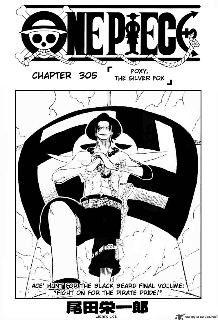 One Piece Chapter 305 page 1 - Chapter 305: Foxy the Silver Fox
