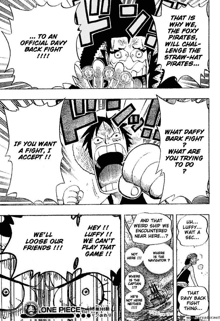 One Piece Chapter 305 page 18 - Chapter 305: Foxy the Silver Fox