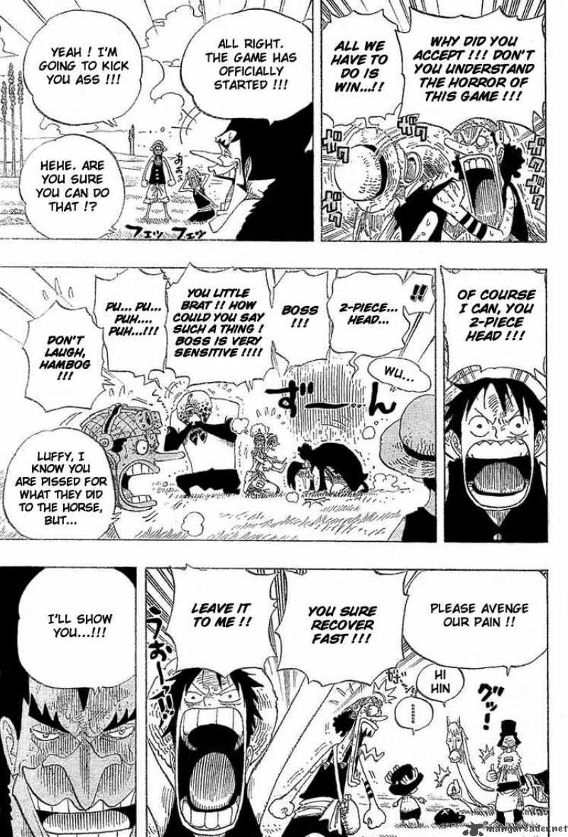 One Piece Chapter 306 page 11 - Chapter 306: Donut Race!!