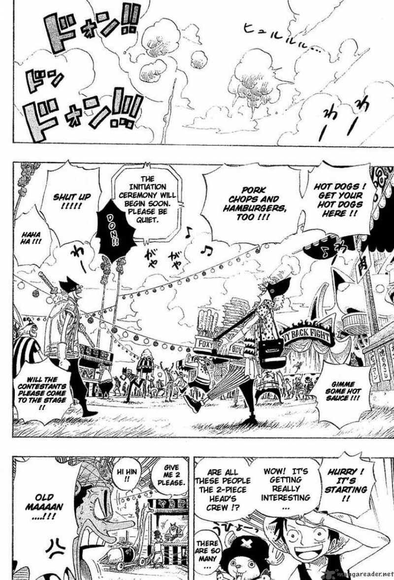 One Piece Chapter 306 page 12 - Chapter 306: Donut Race!!
