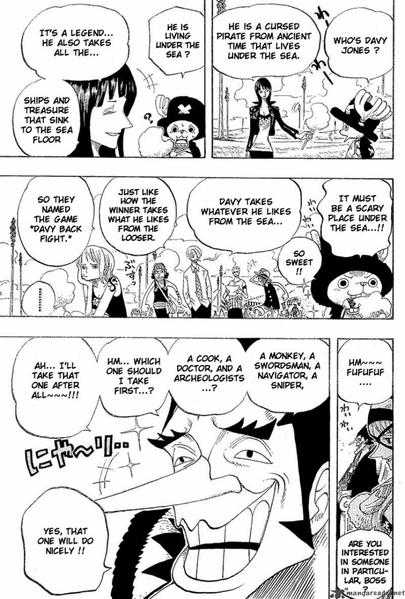 One Piece Chapter 306 page 15 - Chapter 306: Donut Race!!