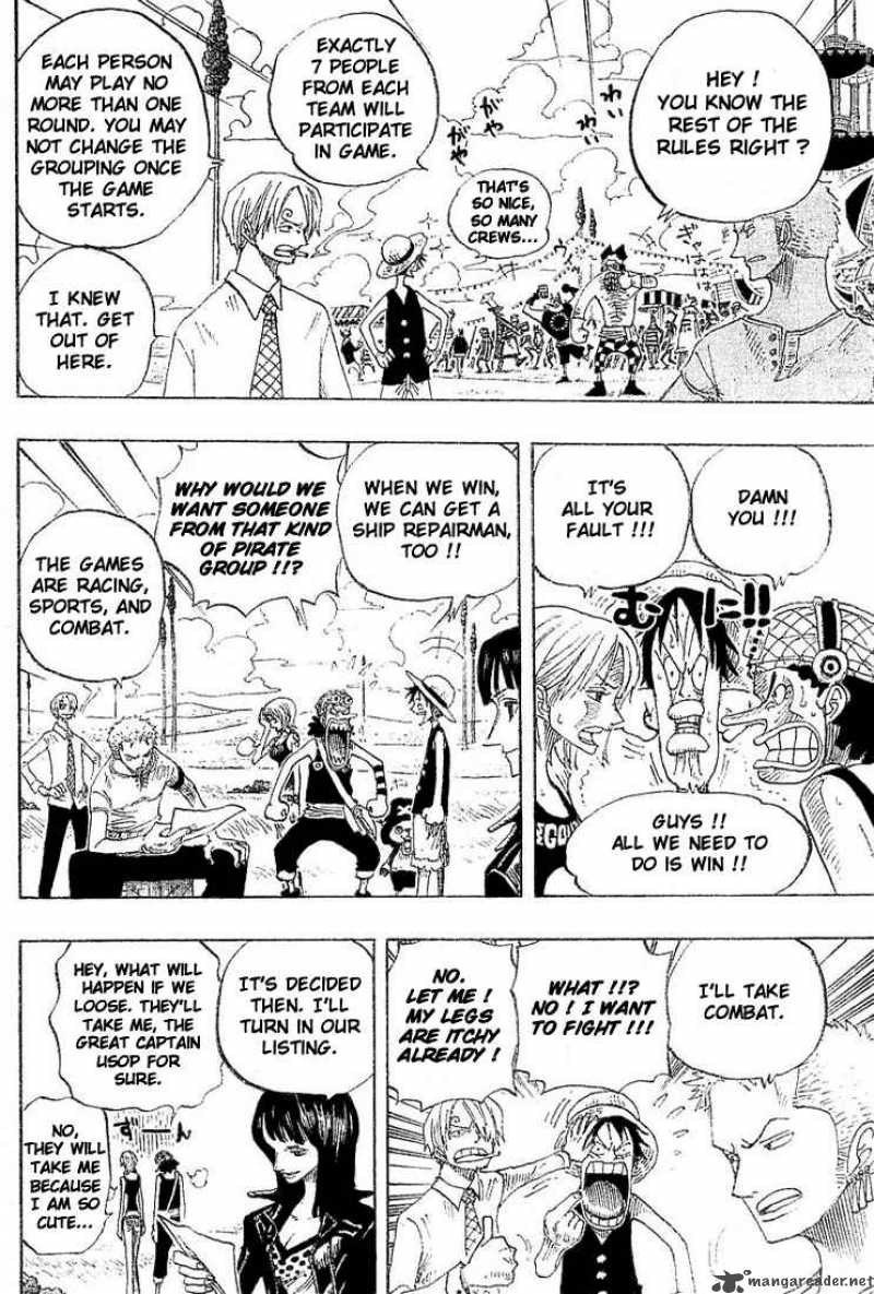 One Piece Chapter 306 page 16 - Chapter 306: Donut Race!!