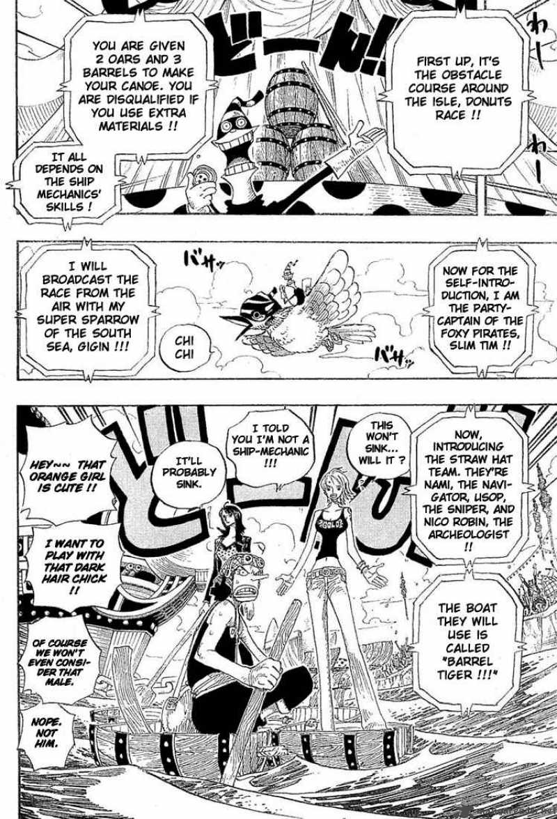 One Piece Chapter 306 page 18 - Chapter 306: Donut Race!!