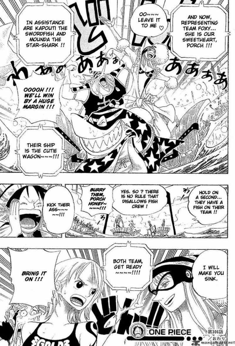 One Piece Chapter 306 page 19 - Chapter 306: Donut Race!!
