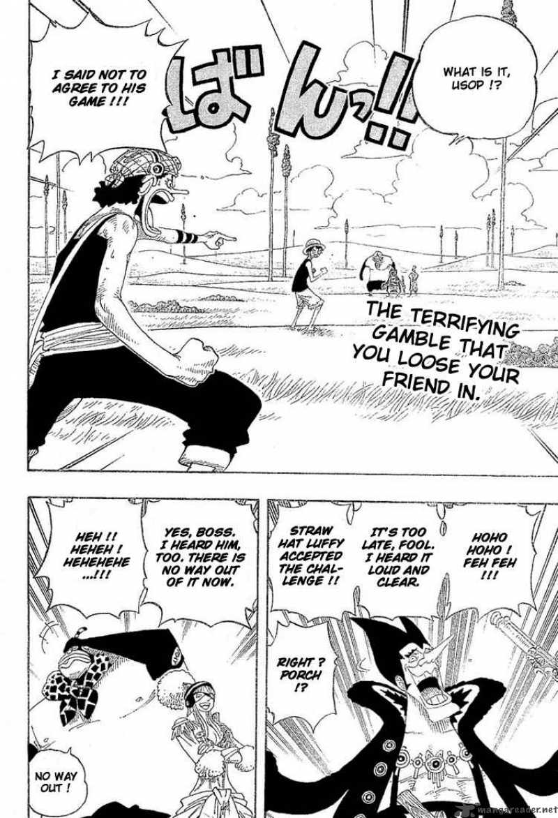 One Piece Chapter 306 page 2 - Chapter 306: Donut Race!!