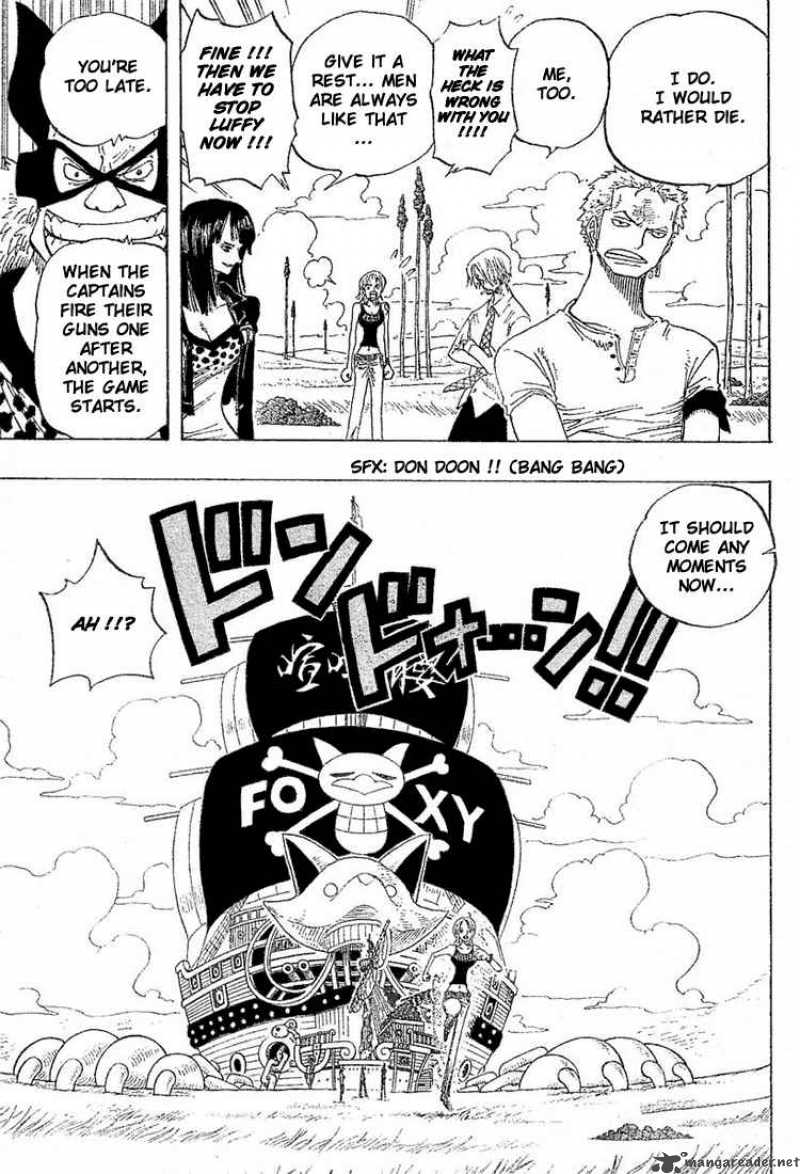 One Piece Chapter 306 page 9 - Chapter 306: Donut Race!!