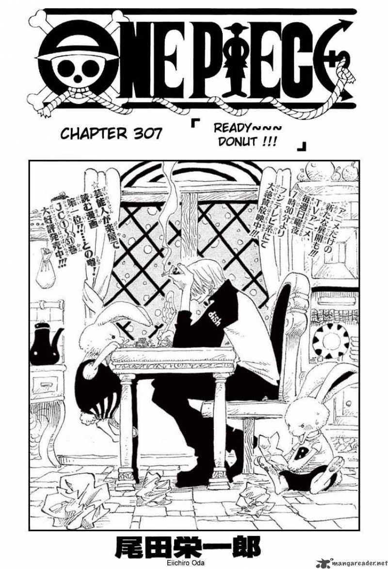 One Piece Chapter 307 page 1 - Chapter 307: Ready, Donuts!!