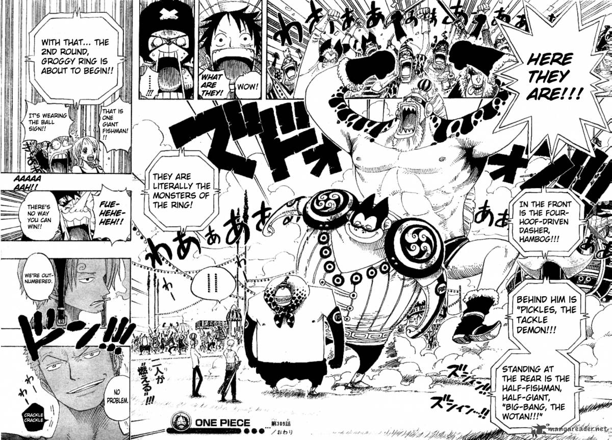 One Piece Chapter 309 page 17 - Chapter 309: Groggy Monsters