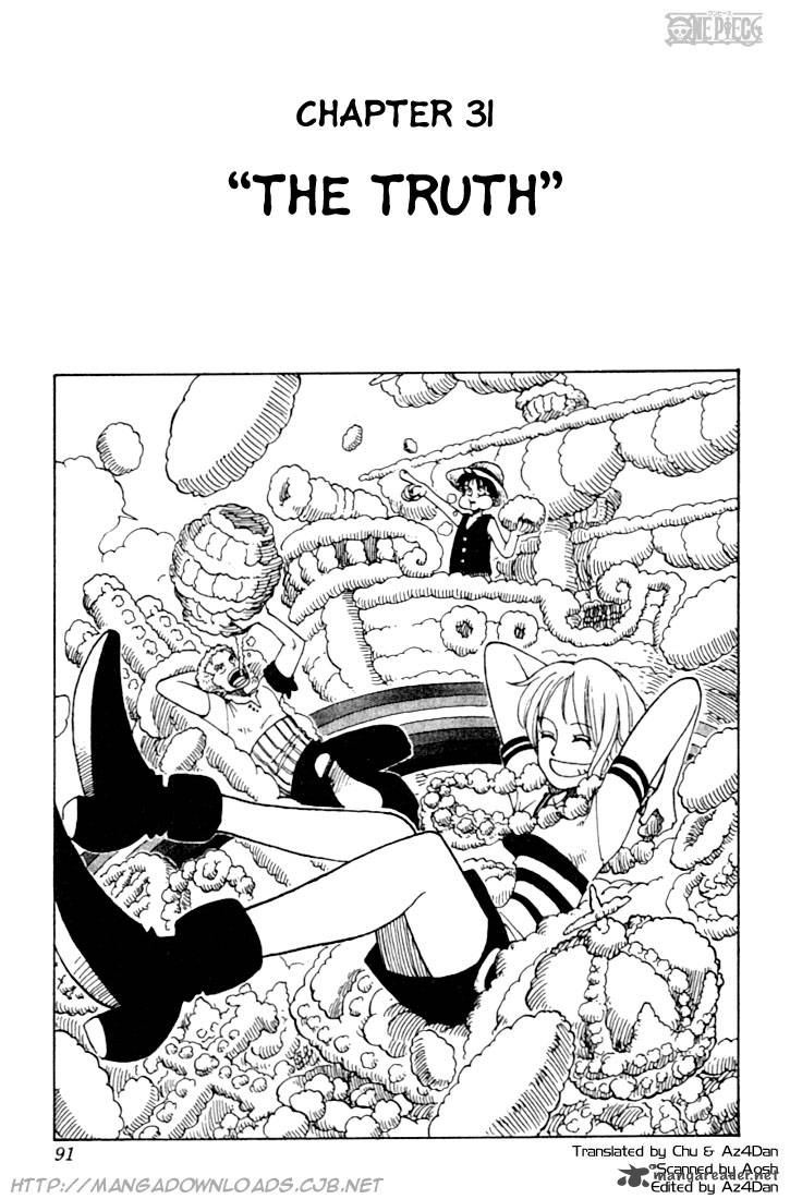 One Piece Chapter 31 page 1 - Chapter 31: Truth