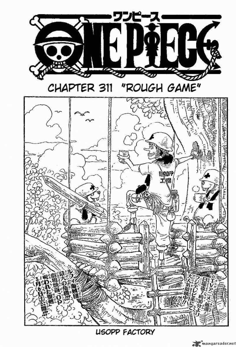 One Piece manga, chapter 311, page 2 of 23