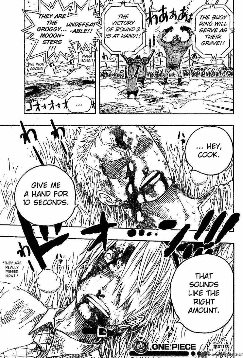 One Piece manga, chapter 311, page 20 of 23