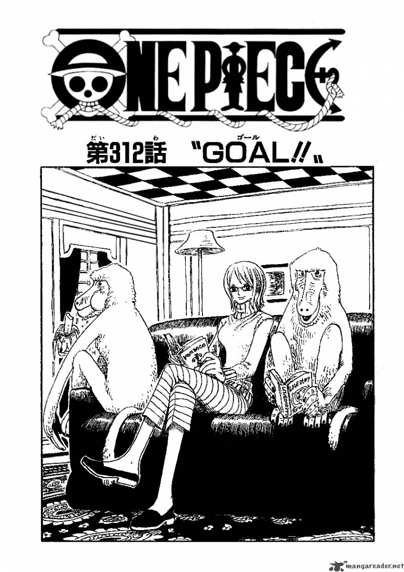 One Piece Chapter 312 page 1 - Chapter 312: GOAL!!