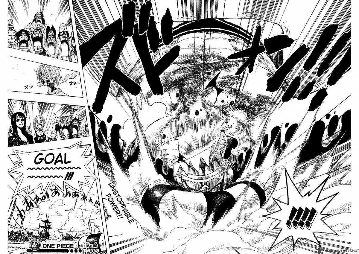One Piece Chapter 312 page 18 - Chapter 312: GOAL!!