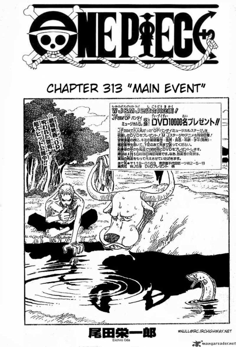One Piece Chapter 313 page 1 - Chapter 313: MAIN EVENT