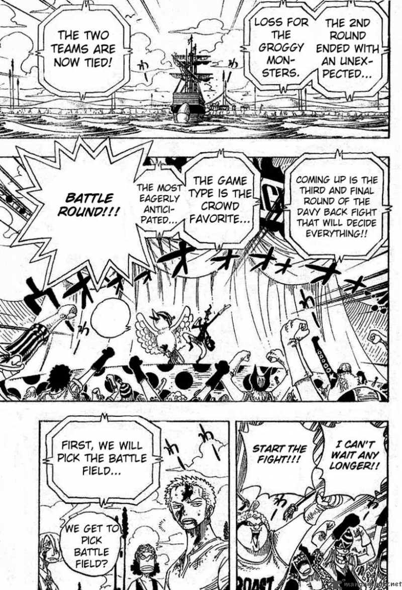 One Piece Chapter 313 page 11 - Chapter 313: MAIN EVENT