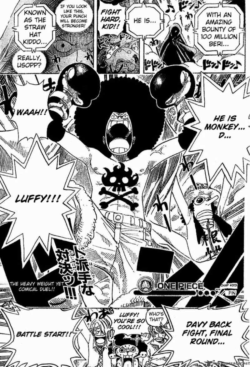 One Piece Chapter 313 page 19 - Chapter 313: MAIN EVENT