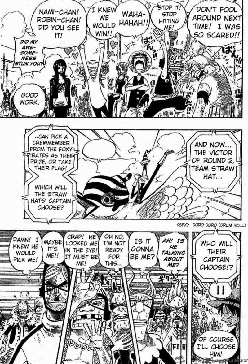 One Piece Chapter 313 page 5 - Chapter 313: MAIN EVENT