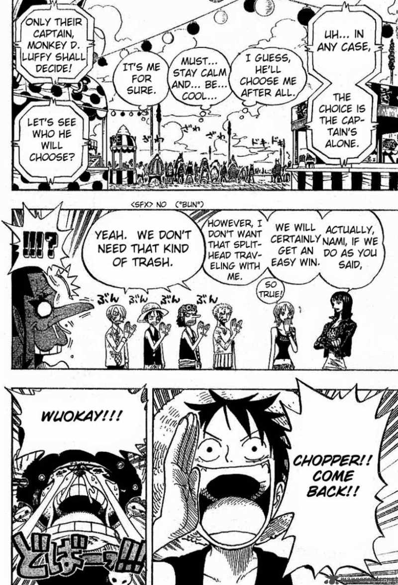 One Piece Chapter 313 page 8 - Chapter 313: MAIN EVENT