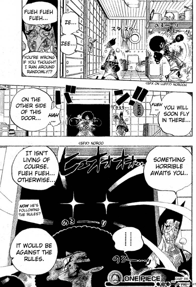 One Piece Chapter 315 page 19 - Chapter 315: Secret Room