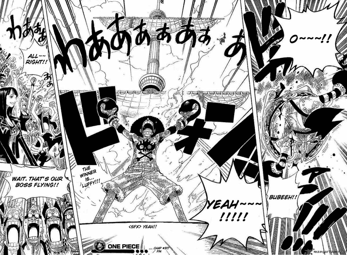 One Piece Chapter 317 page 19 - Chapter 317: K.O.