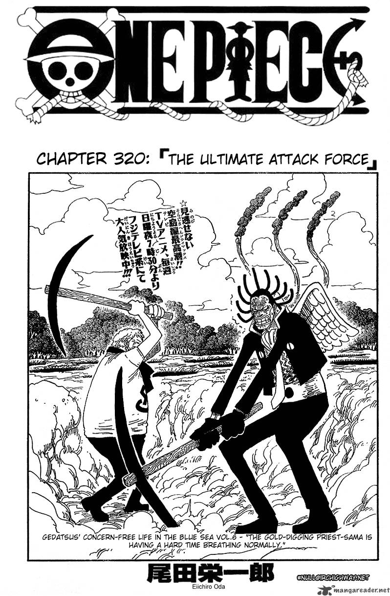 One Piece Chapter 320 page 1 - Chapter 320: Ultimate Military Force