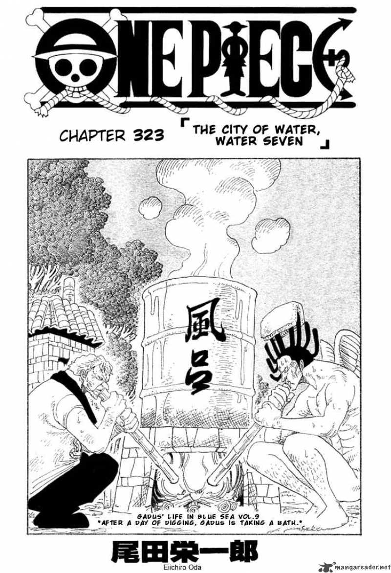 One Piece Chapter 323 page 1 - Chapter 323: The City of Water, Water 7