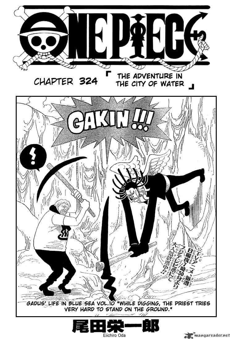 One Piece Chapter 324 page 1 - Chapter 324: Adventure in the City on the Water