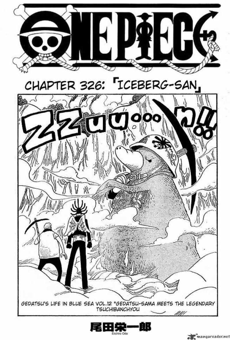 One Piece Chapter 326 page 1 - Chapter 326: Iceburg-san