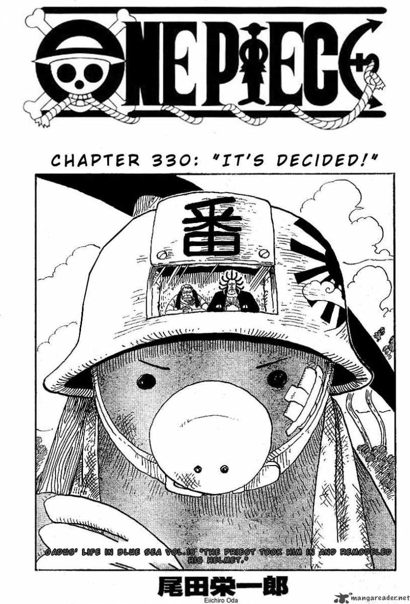 One Piece Chapter 330 page 1 - Chapter 330: It's Decided