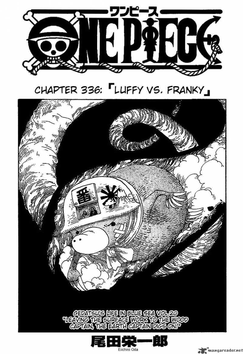 One Piece Chapter 336 page 1 - Chapter 336: Luffy vs. Franky