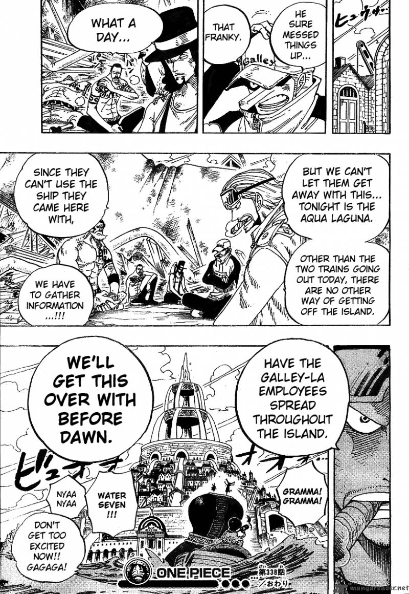 One Piece Chapter 338 page 18 - Chapter 338: Coup de Vent