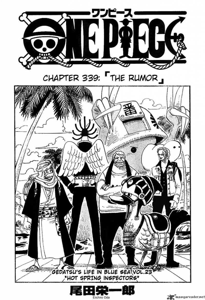 One Piece Chapter 339 page 1 - Chapter 339: Rumors