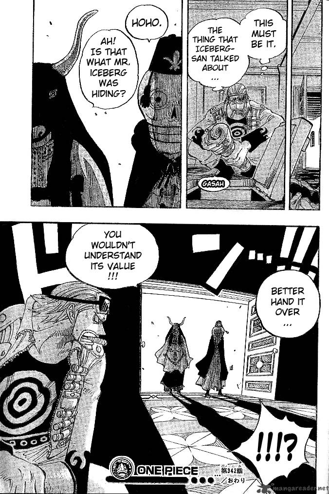 One Piece Chapter 342 page 18 - Chapter 342: The Messengers of Darkness