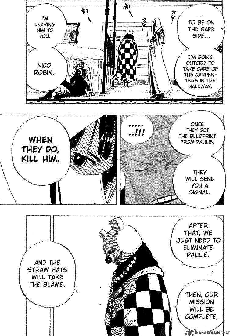 One Piece Chapter 343 page 15 - Chapter 343: Cipher Pol No.9