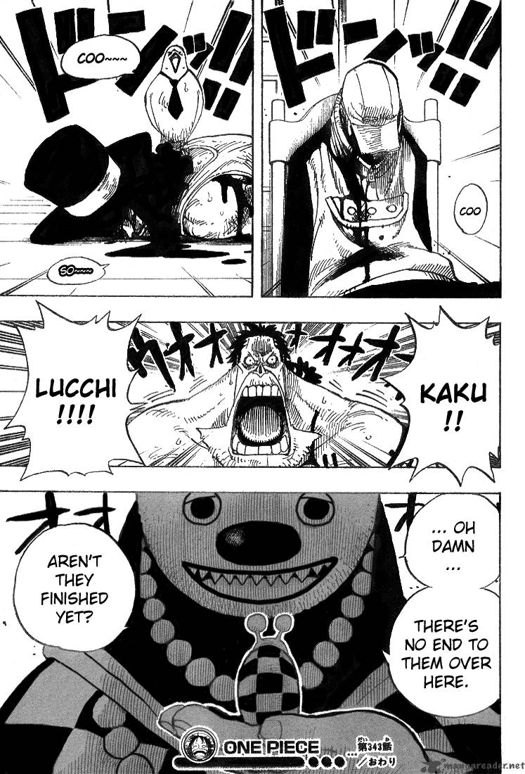 One Piece Chapter 343 page 19 - Chapter 343: Cipher Pol No.9