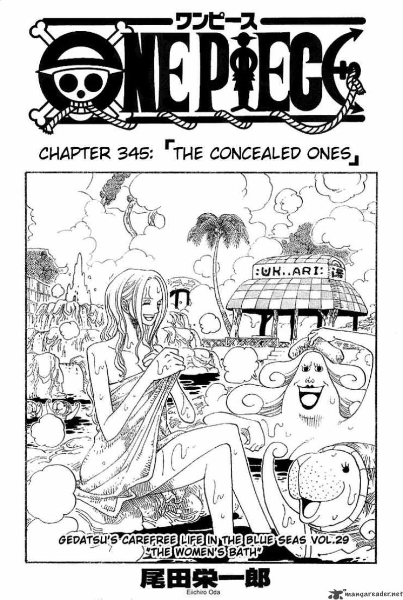 One Piece Chapter 345 page 1 - Chapter 345: The Concealed