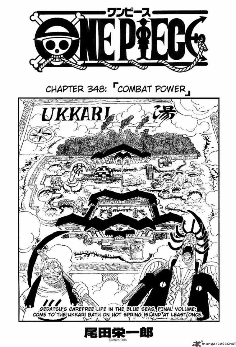 One Piece Chapter 348 page 1 - Chapter 348: Fighting Power