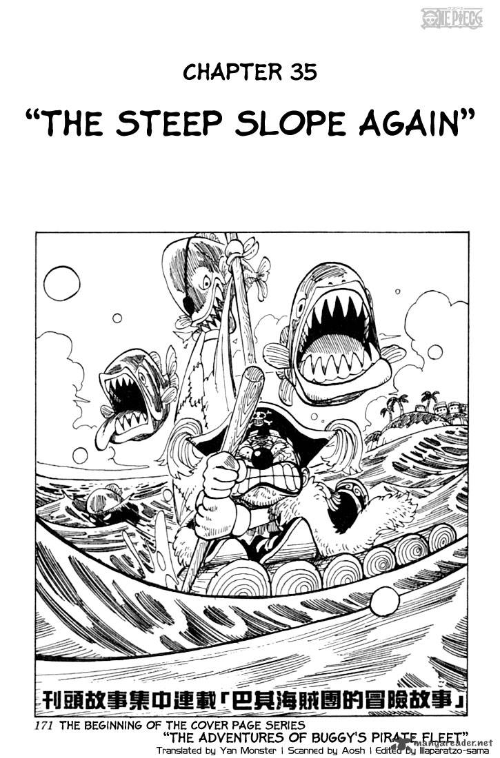 One Piece manga, chapter 35, page 2 of 24