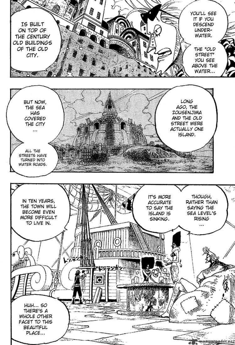 One Piece Chapter 350 page 14 - Chapter 350: The Warehouse Under the Bridge