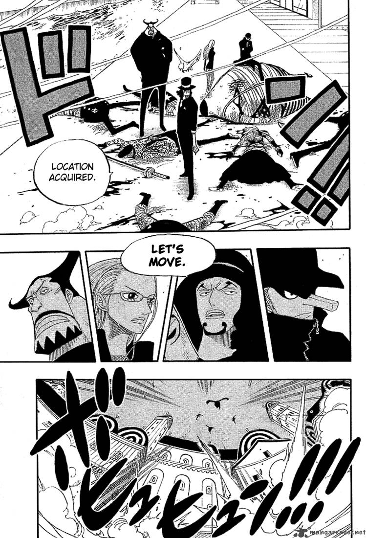 One Piece Chapter 350 page 17 - Chapter 350: The Warehouse Under the Bridge