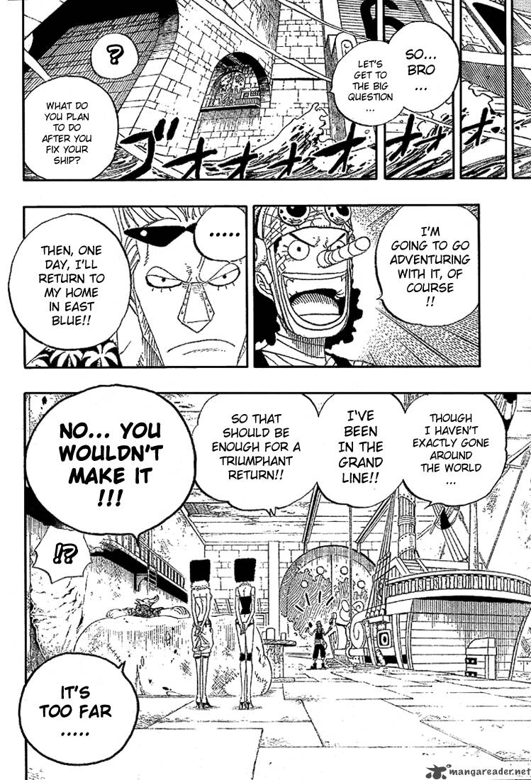 One Piece Chapter 350 page 18 - Chapter 350: The Warehouse Under the Bridge