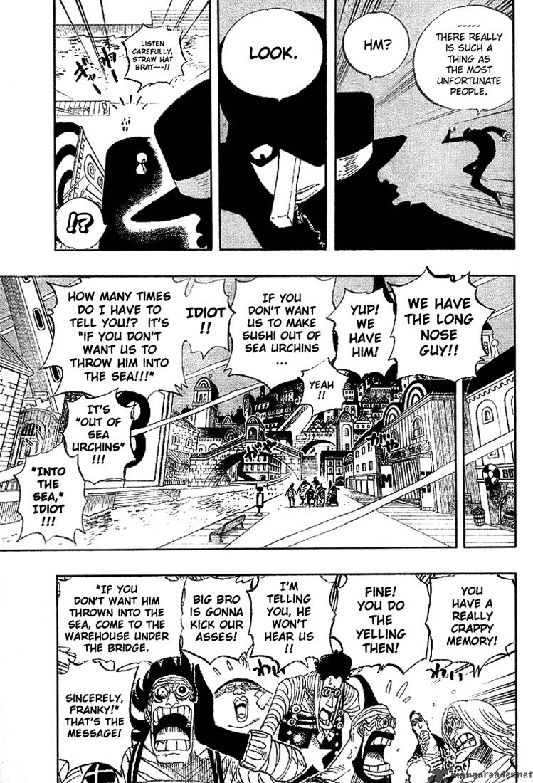 One Piece Chapter 350 page 5 - Chapter 350: The Warehouse Under the Bridge