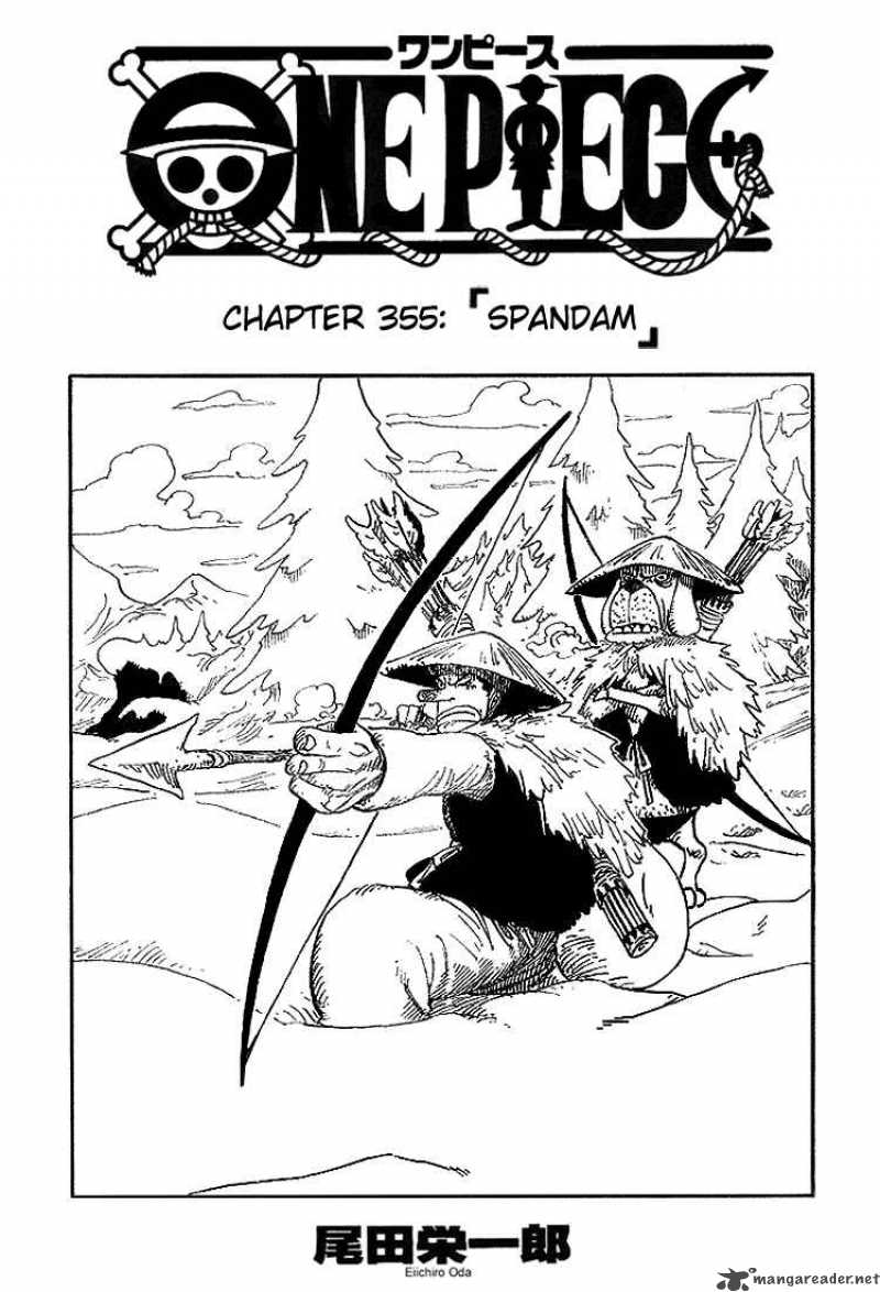 One Piece Chapter 355 page 1 - Chapter 355: Spandam