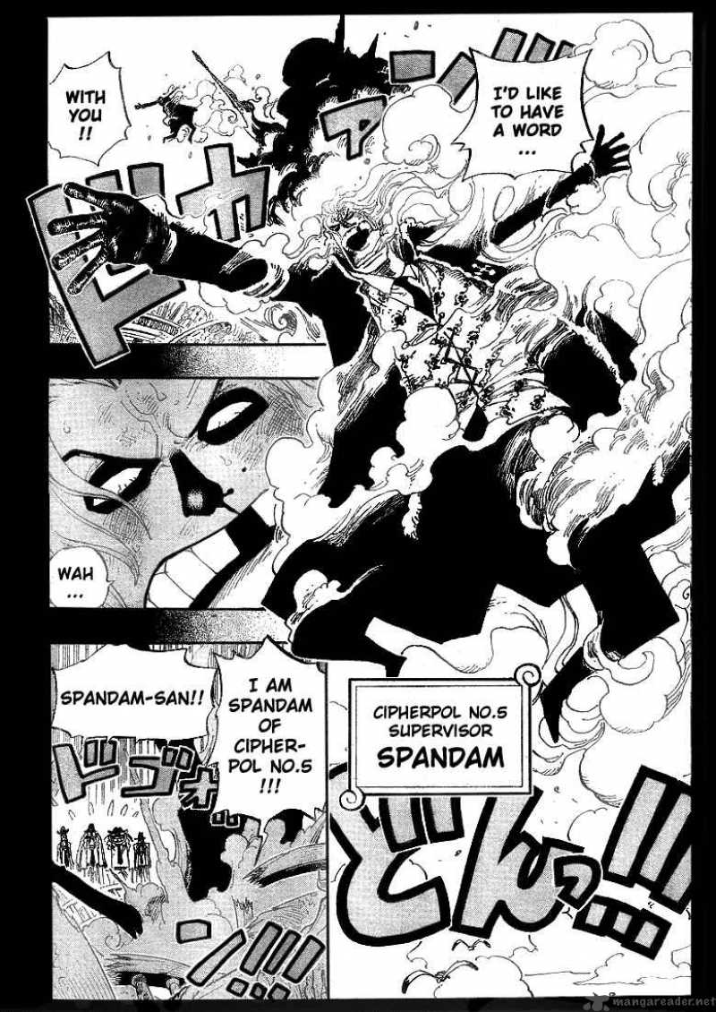 One Piece Chapter 355 page 4 - Chapter 355: Spandam