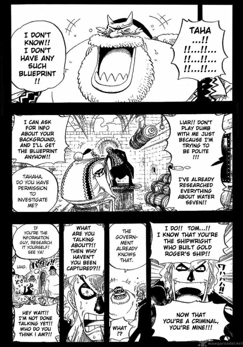 One Piece Chapter 355 page 8 - Chapter 355: Spandam