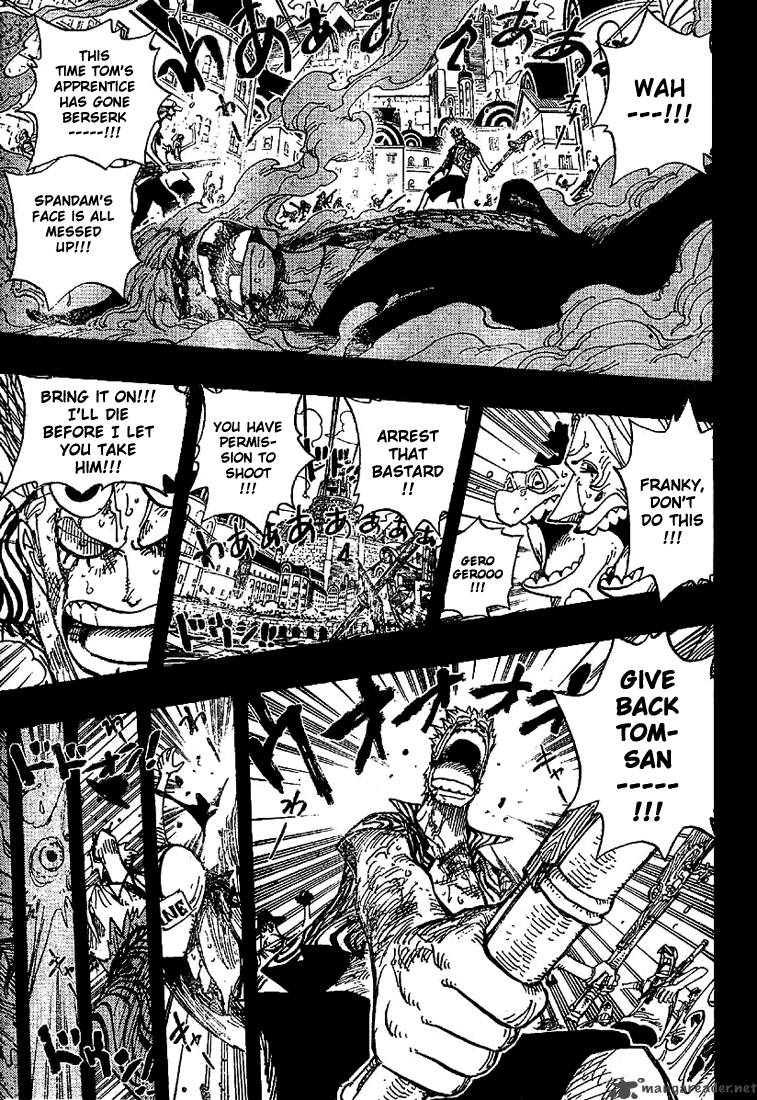 One Piece Chapter 357 page 15 - Chapter 357: Cutty Flam